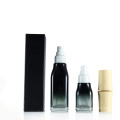 120ml cosmetic square glass lotion bottle set